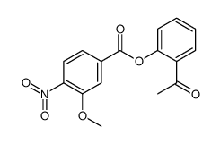 2-Acetylphenyl 3-methoxy-4-nitrobenzoate结构式