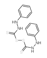 Formic acid,dithiobis[thio-, bis(2-phenylhydrazide) (8CI) Structure