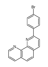 2-(4-溴苯基)-1,10-菲罗啉结构式