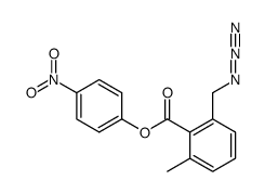 2-Azidomethyl-6-methylbenzoic acid 4-nitrophenyl ester Structure
