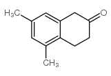5,7-二甲基-3,4-二氢-1H-2-萘酮结构式