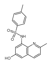 2-methyl-6-hydroxy-8-(p-toluenesulfonamido)quinoline结构式