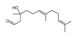 3-hydroxy-2,3-dihydrofarnesal Structure