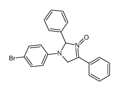 3-(4-bromophenyl)-1-oxido-2,5-diphenyl-2,4-dihydroimidazol-1-ium结构式