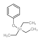 Stannane,triethylphenoxy- Structure