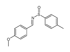 N-[(4-methoxyphenyl)methylidene]-4-methylbenzenesulfinamide Structure