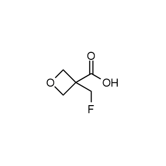 3-(氟甲基)氧杂环丁烷-3-羧酸结构式