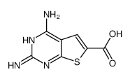 (9CI)-2,4-二氨基-噻吩并[2,3-d]嘧啶-6-羧酸结构式