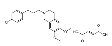 2-[3-(4-chlorophenyl)butyl]-6,7-dimethoxy-1,2,3,4-tetrahydroisoquinolin-2-ium,(Z)-4-hydroxy-4-oxobut-2-enoate Structure