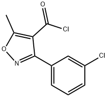 3-(3-氯苯基)-5-甲基异恶唑-4-甲酰氯结构式