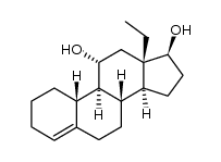 13-ethyl-gona-4-ene-11α,17β-diol结构式