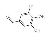 6-溴-2_3-二羟基苯甲醛结构式