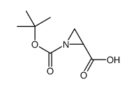 (S)-N-BOC-AZIRIDINE-2-CARBOXYLIC ACID Structure