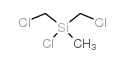双(氯甲基)甲基氯硅烷结构式