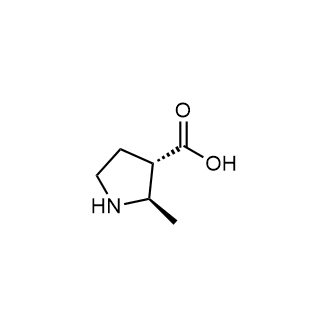 (2R,3S)-2-甲基吡咯烷-3-羧酸结构式