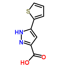 5-(噻吩-2-基)-1H-吡唑-3-羧酸结构式
