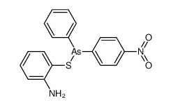 Phenyl-(4-nitro-phenyl)-(2-amino-phenylmercapto)-arsin结构式