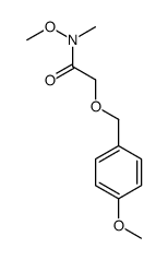 N-methoxy-2-[(4-methoxyphenyl)methoxy]-N-methylacetamide结构式