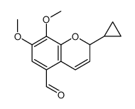 2-cyclopropyl-7,8-dimethoxy-2H-chromene-5-carbaldehyde结构式