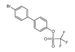 4'-Bromobiphenyl-4-yl trifluoromethanesulfonate结构式