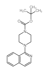 4-(异喹啉-1-基)哌嗪-1-羧酸叔丁酯结构式