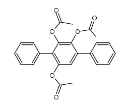2',3',5'-triacetoxy-p-terphenyl Structure