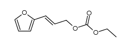 ethyl (E)-3-(2-furyl)prop-2-enyl carbonate结构式