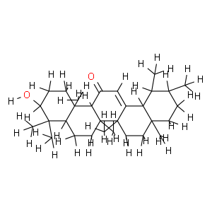 11-Oxo-α-amyrin Structure