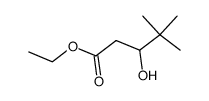3-hydroxy-4,4-dimethyl-pentanoic acid ethyl ester Structure