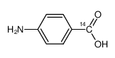 4-aminobenzoic acid, [carboxyl-14c]结构式