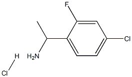 1-(4-氯-2-氟苯基)-乙烷胺盐酸盐结构式