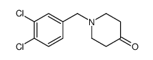 1-(3,4-二氯苄基)-4-哌啶酮结构式
