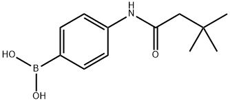 (4-(3,3-二甲基丁酰胺)苯硼酸结构式