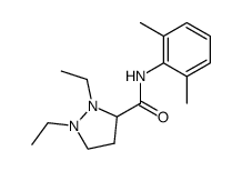 1,2-diethyl-pyrazolidine-3-carboxylic acid 2,6-dimethyl-anilide Structure