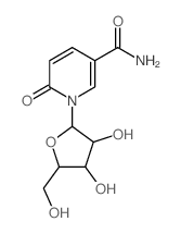3-Pyridinecarboxamide,1,6-dihydro-6-oxo-1-b-D-ribofuranosyl-结构式