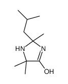 2,5,5-trimethyl-2-(2-methylpropyl)imidazolidin-4-one Structure