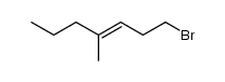 1-bromo-4-methyl-3-heptene结构式