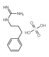 2-(3-phenylpropyl)guanidine,sulfuric acid结构式