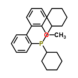 Dicyclohexyl(2'-methoxy-2-biphenylyl)phosphine structure