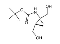 Carbamic acid, [(1R,2S)-1,2-bis(hydroxymethyl)cyclopropyl]-, 1,1-dimethylethyl结构式