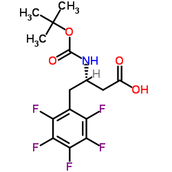 Boc-五氟-L-β-高苯丙氨酸结构式