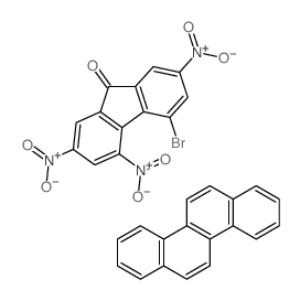 4-bromo-2,5,7-trinitrofluoren-9-one,chrysene Structure