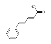 (2E,4E)-5-苯基-2,4-戊二烯酸结构式