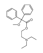 2-(diethylamino)ethyl 2-methoxy-2,2-diphenylacetate结构式