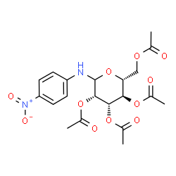 N-(4-Nitrophenyl)-2-O,3-O,4-O,6-O-tetraacetyl-D-mannopyranosylamine结构式