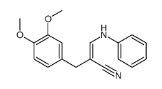 3-Anilino-2-veratrylacrylonitrile结构式