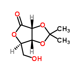 2,3-O-Isopropylidene-D-ribonic g-lactone Structure