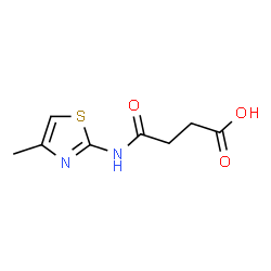 4-[(4-methyl-1,3-thiazol-2-yl)amino]-4-oxo-butanoic acid Structure