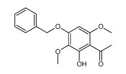 1-(2-hydroxy-3,6-dimethoxy-4-phenylmethoxyphenyl)ethanone结构式