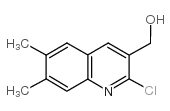 (2-氯-6,7-二甲基喹啉-3-基)甲醇结构式